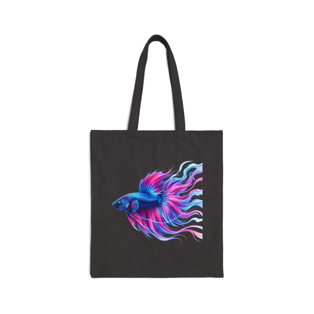 Electric Paint Betta Canvas Tote Bag