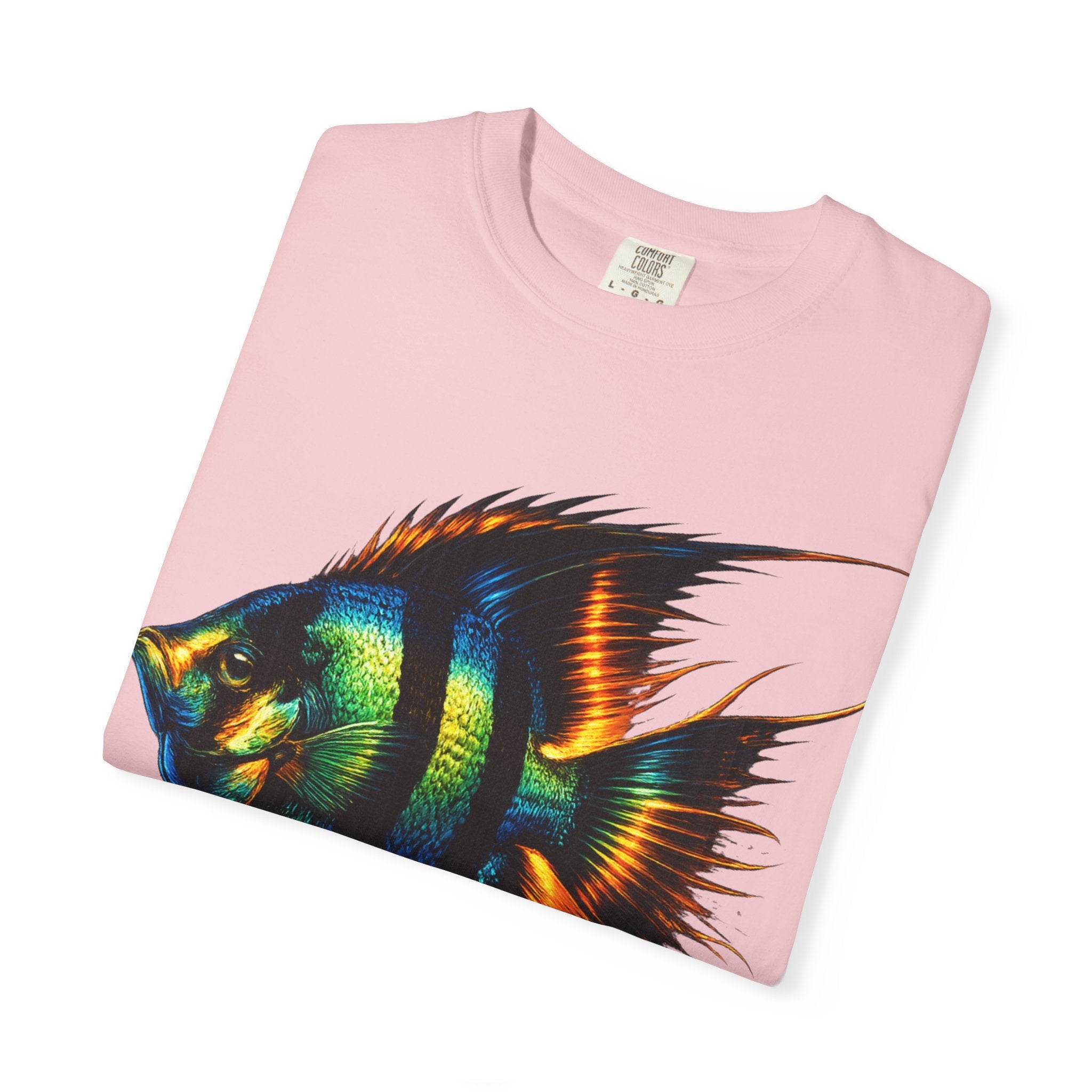 Angelfish Graphic T-Shirt — Vibrant Tropical Fish Illustration