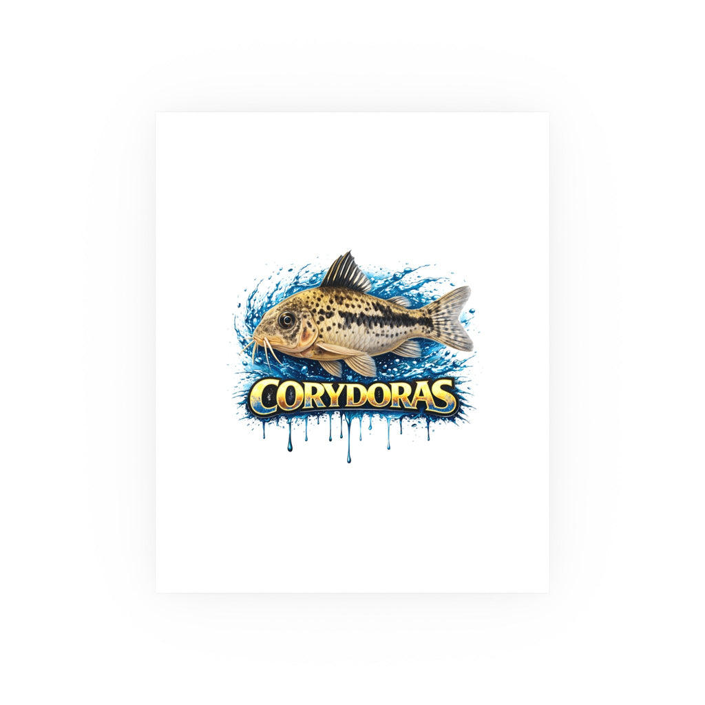 Corydoras Fish Poster — Decorative Aquarium Art Print (Satin/Matte)