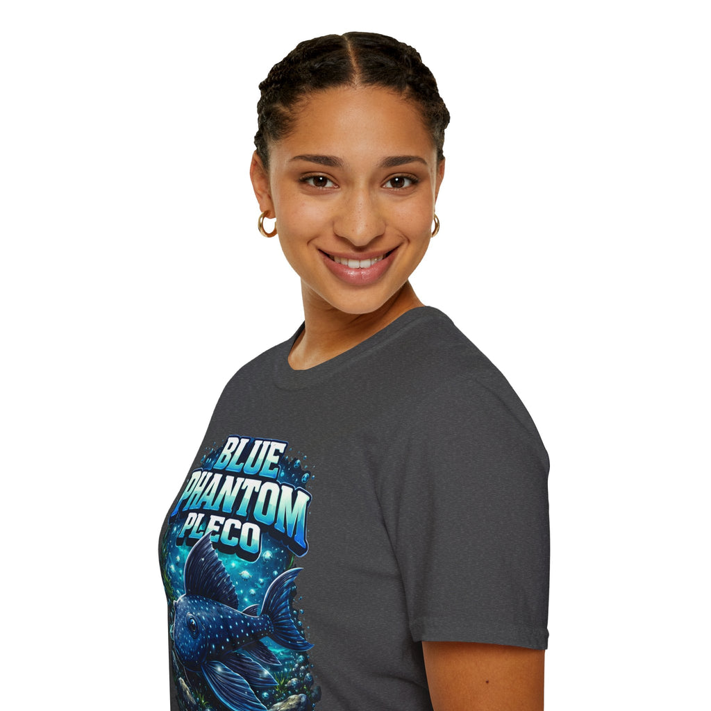 Blue Phantom Pleco T-Shirt — Graphic Aquarium Fish Tee