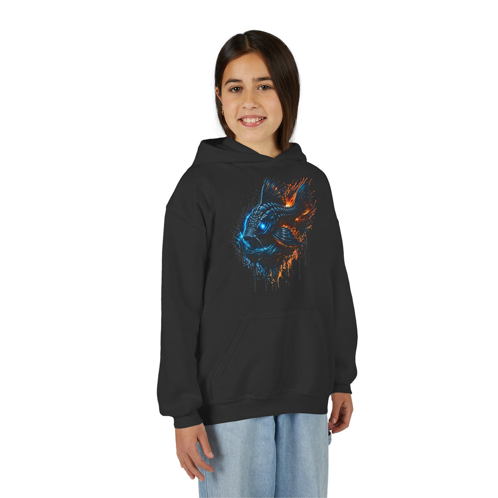 Armored Pleco L-185 – Youth Premium Hooded Sweatshirt