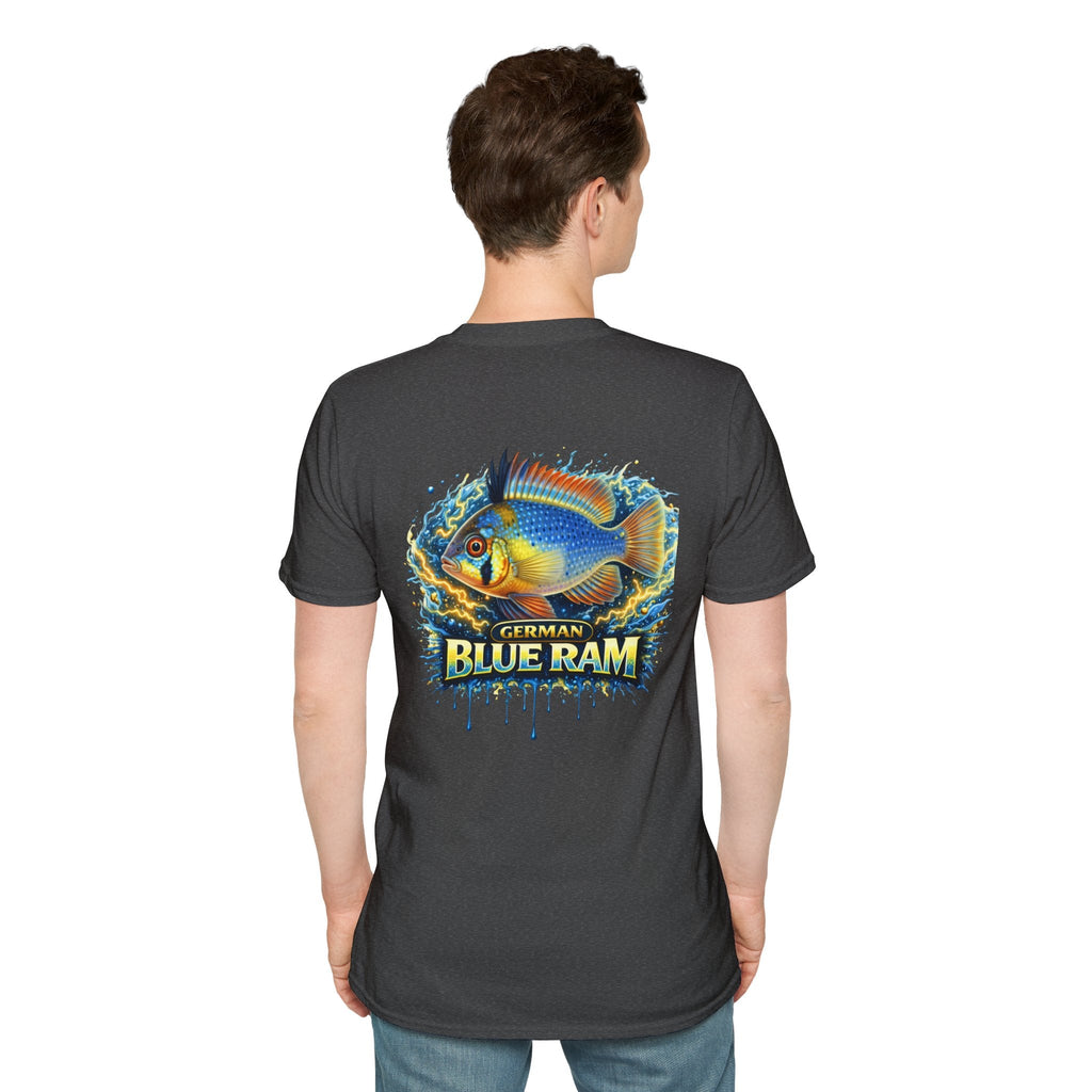 German Blue Ram Fish T-Shirt — Colorful Aquarium Cichlid Tee