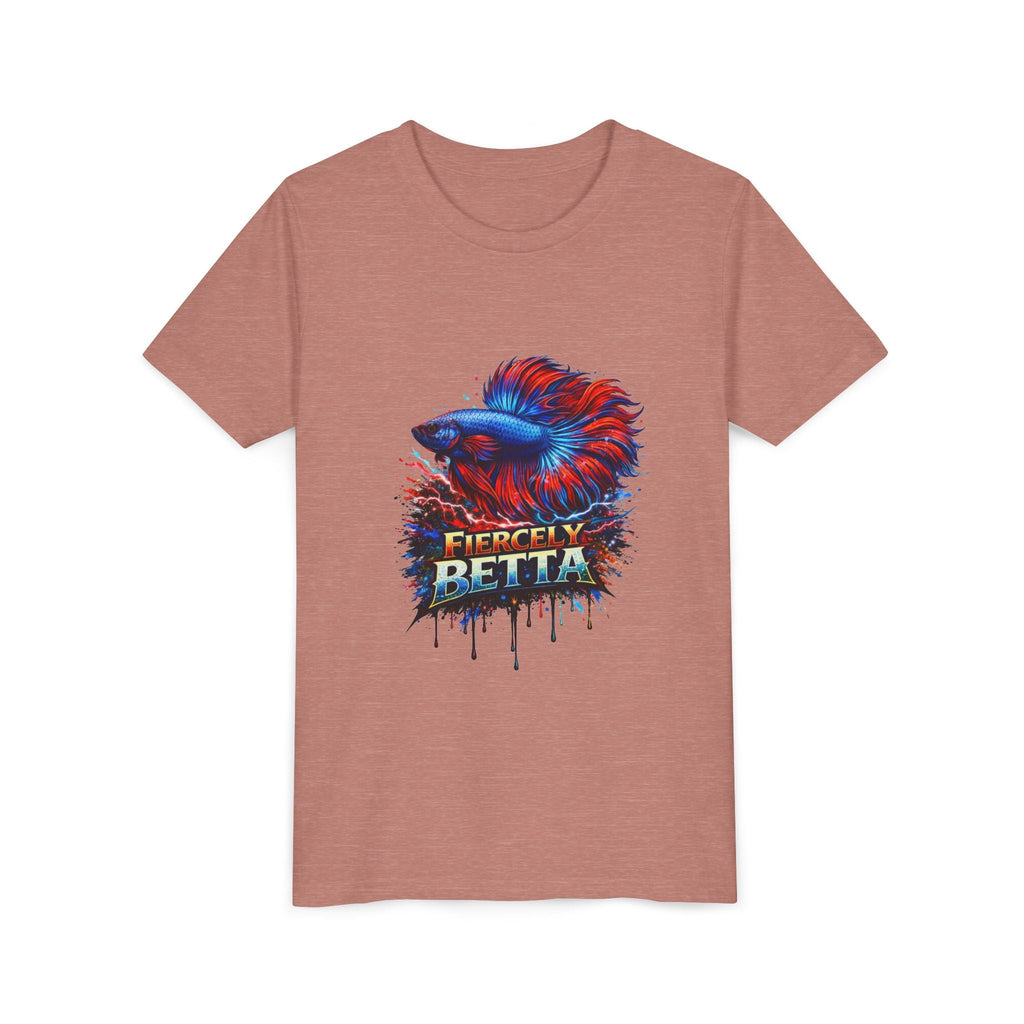Fiercely Betta Youth Tee - Colorful Betta Fish Graphic Shirt