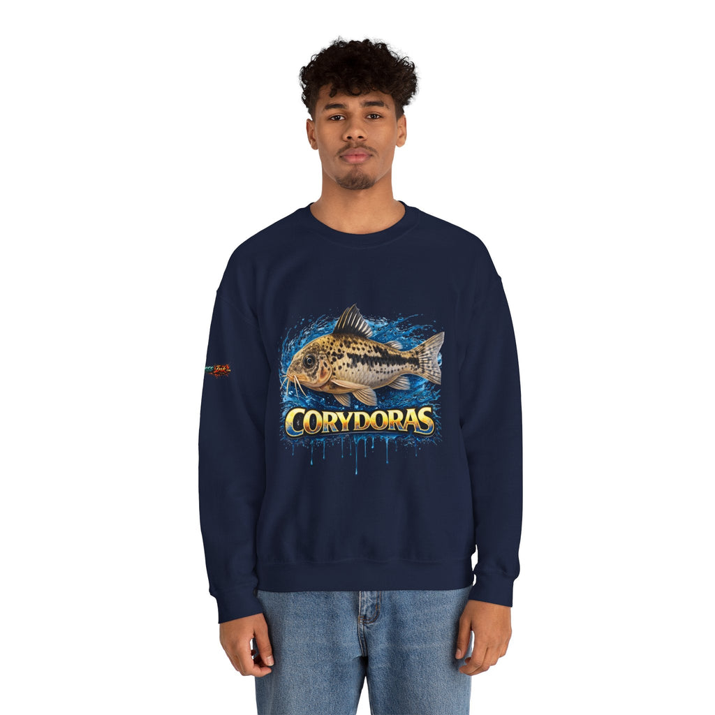 Peppered Corydoras Fish Crewneck Sweatshirt – Aquatic Aquarium Lover Tee
