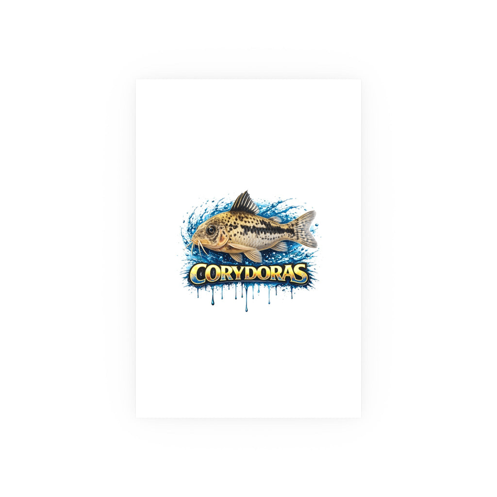 Corydoras Fish Poster — Decorative Aquarium Art Print (Satin/Matte)
