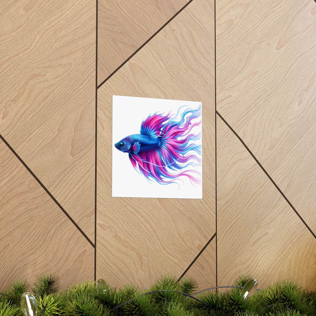 Electric Paint Betta Art Poster