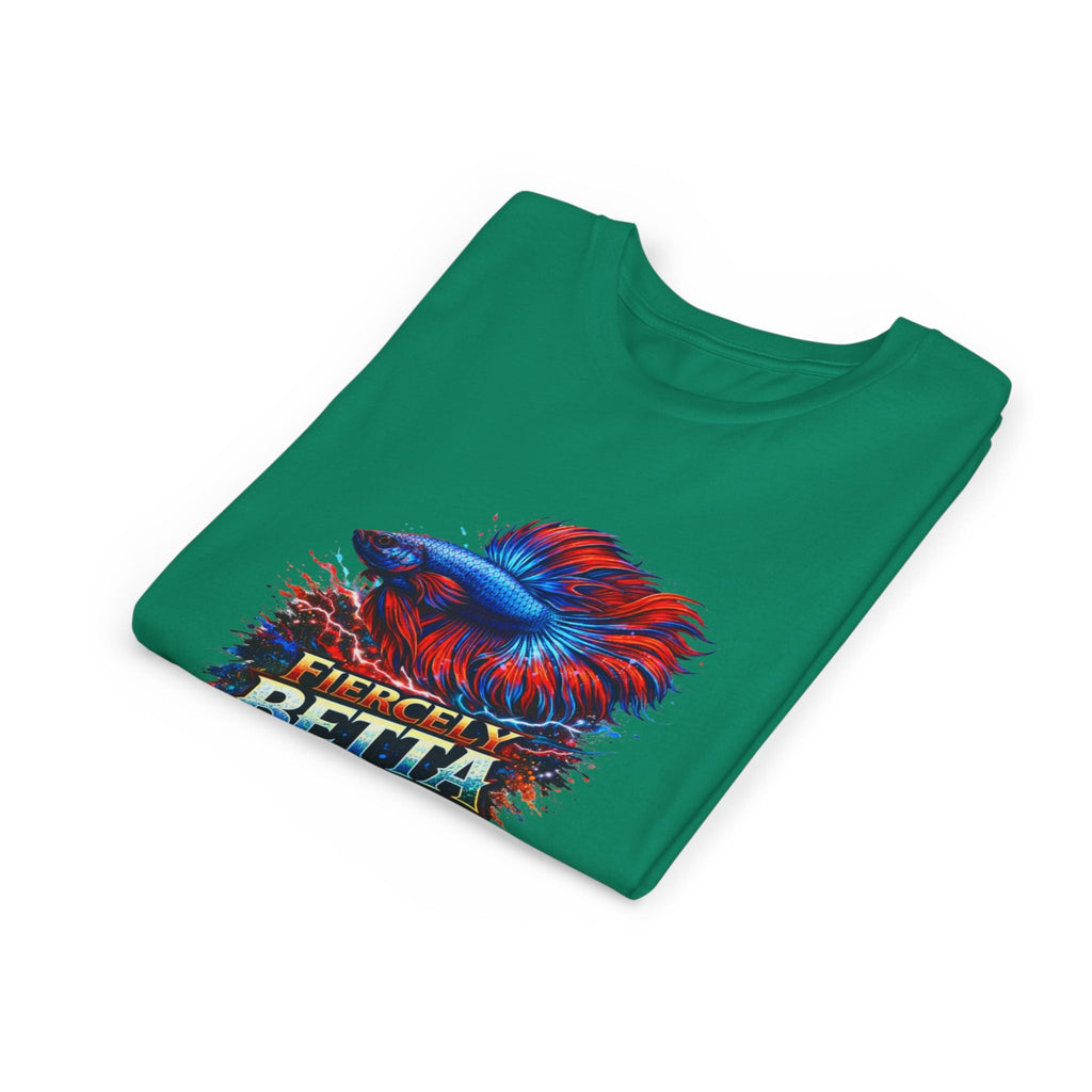 Fiercely Betta Youth Tee - Colorful Betta Fish Graphic Shirt
