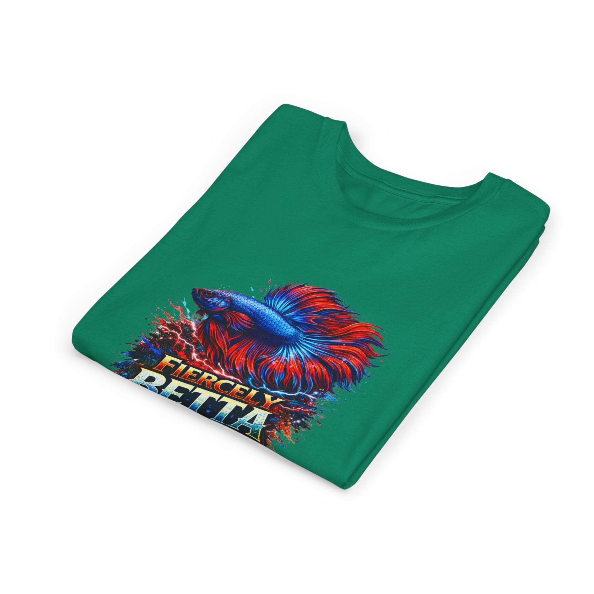 Fiercely Betta Youth Tee - Colorful Betta Fish Graphic Shirt