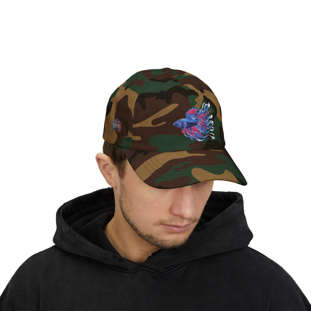 Electric Paint Betta Baseball Cap