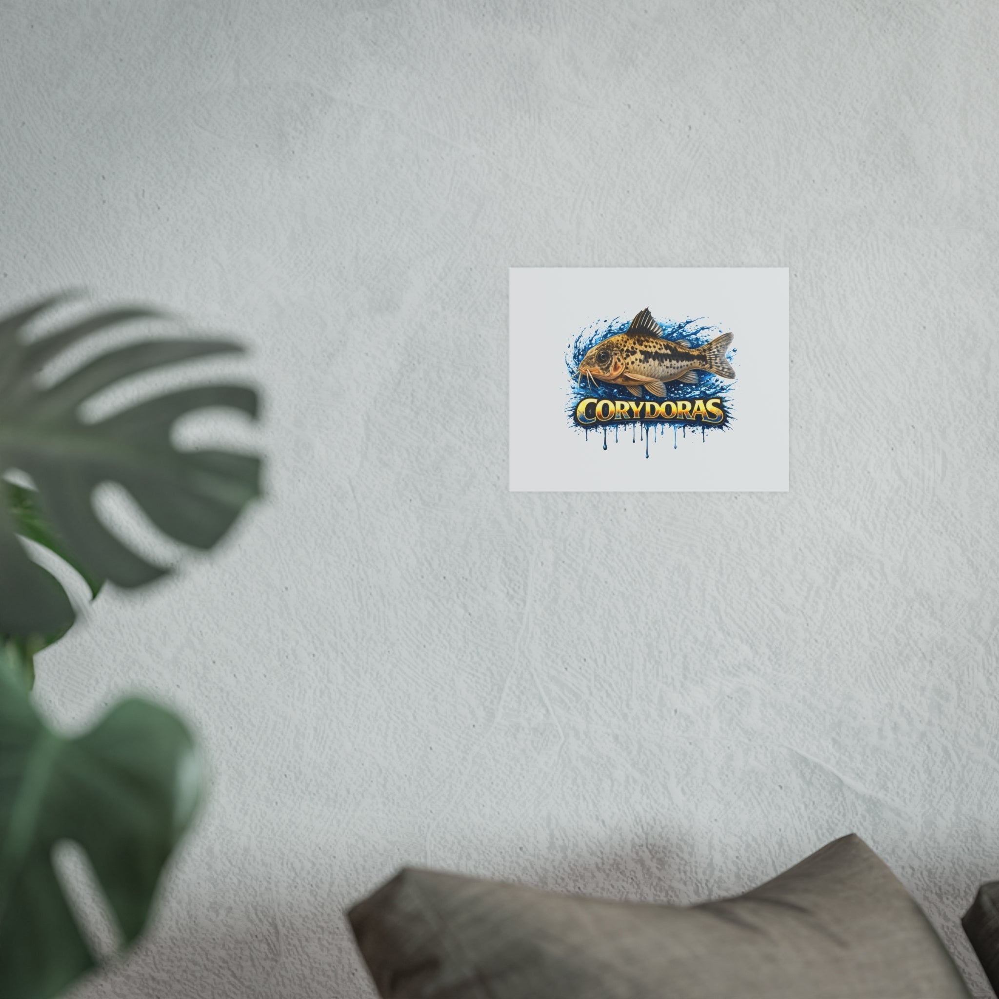 Corydoras Fish Poster — Decorative Aquarium Art Print (Satin/Matte)