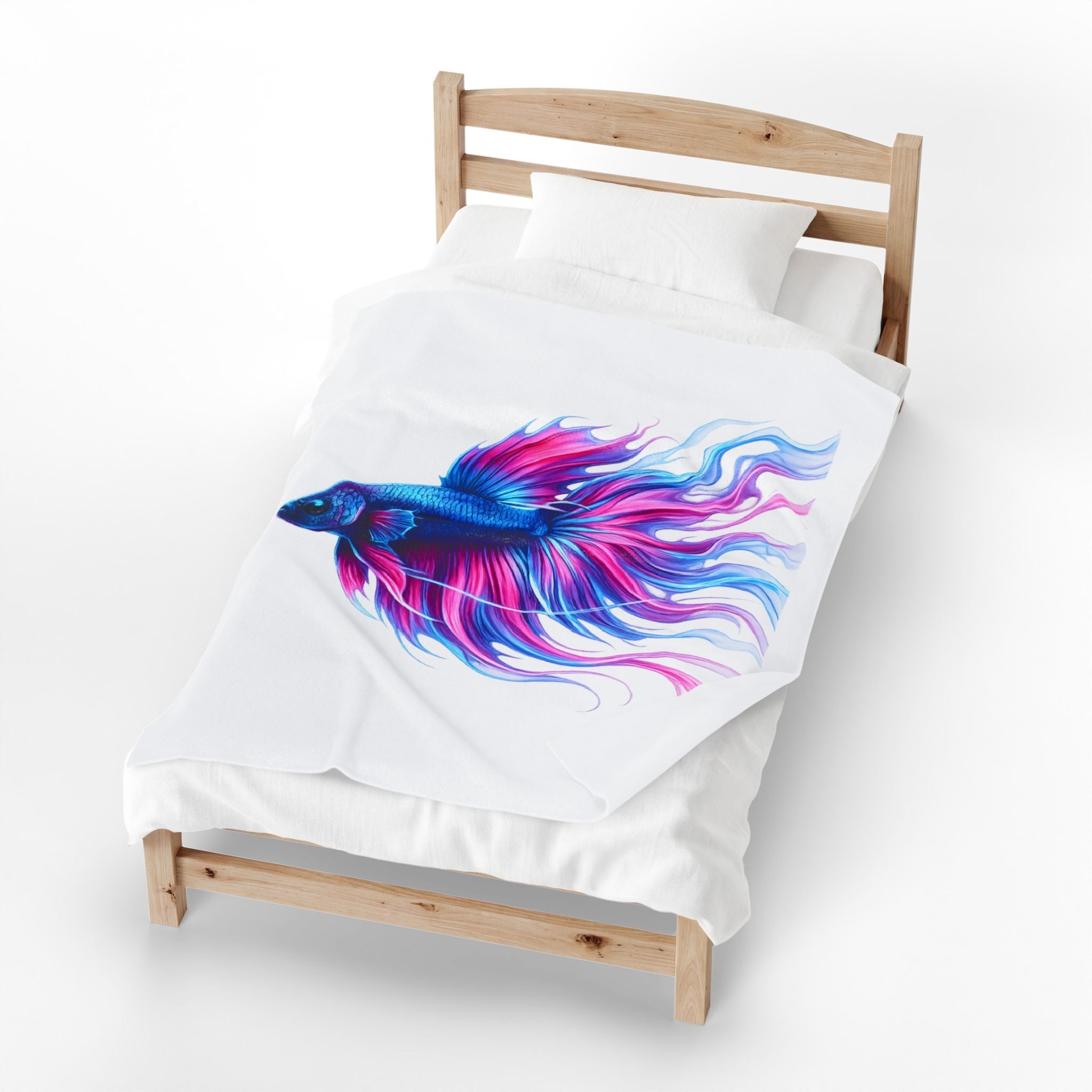 Electric Paint Betta Plush Blanket