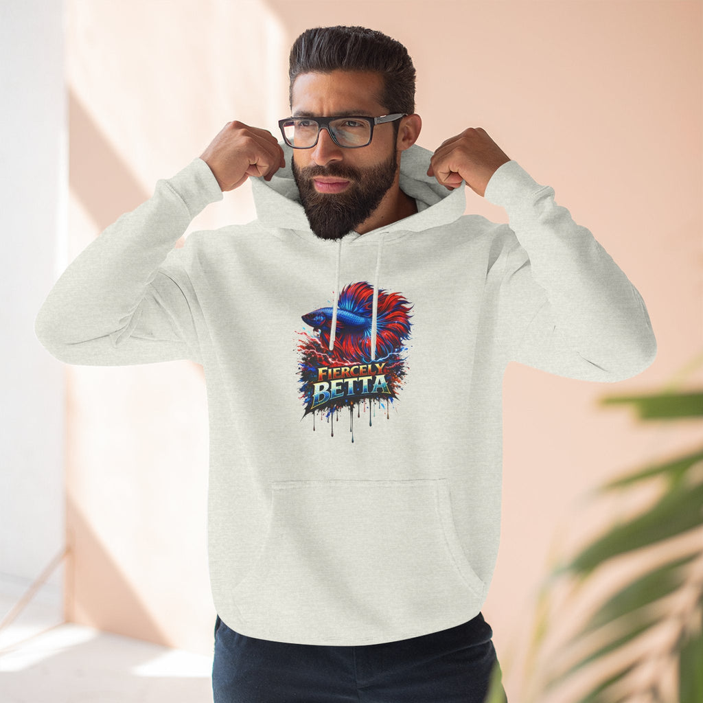 Fiercely Betta – Premium "Neon Flare" 3-End Fleece Hoodie