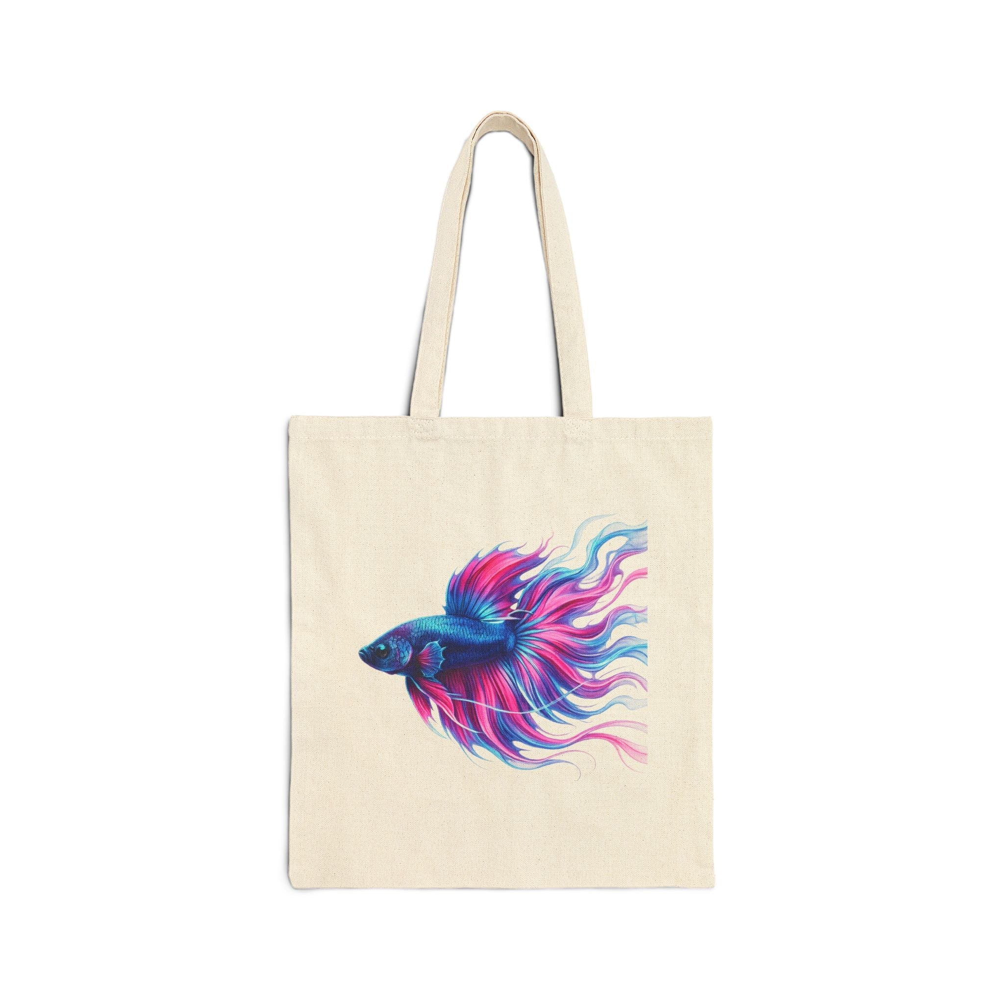Electric Paint Betta Canvas Tote Bag