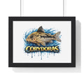 Peppered Corydoras Fish Framed Poster — Aquarium Wall Art
