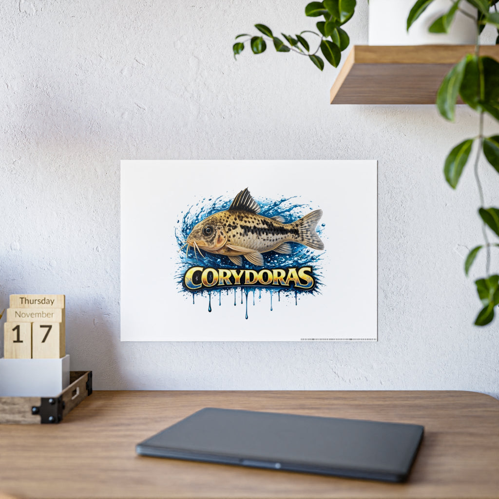 Corydoras Fish Gloss Poster – Aquarium Artwork Print