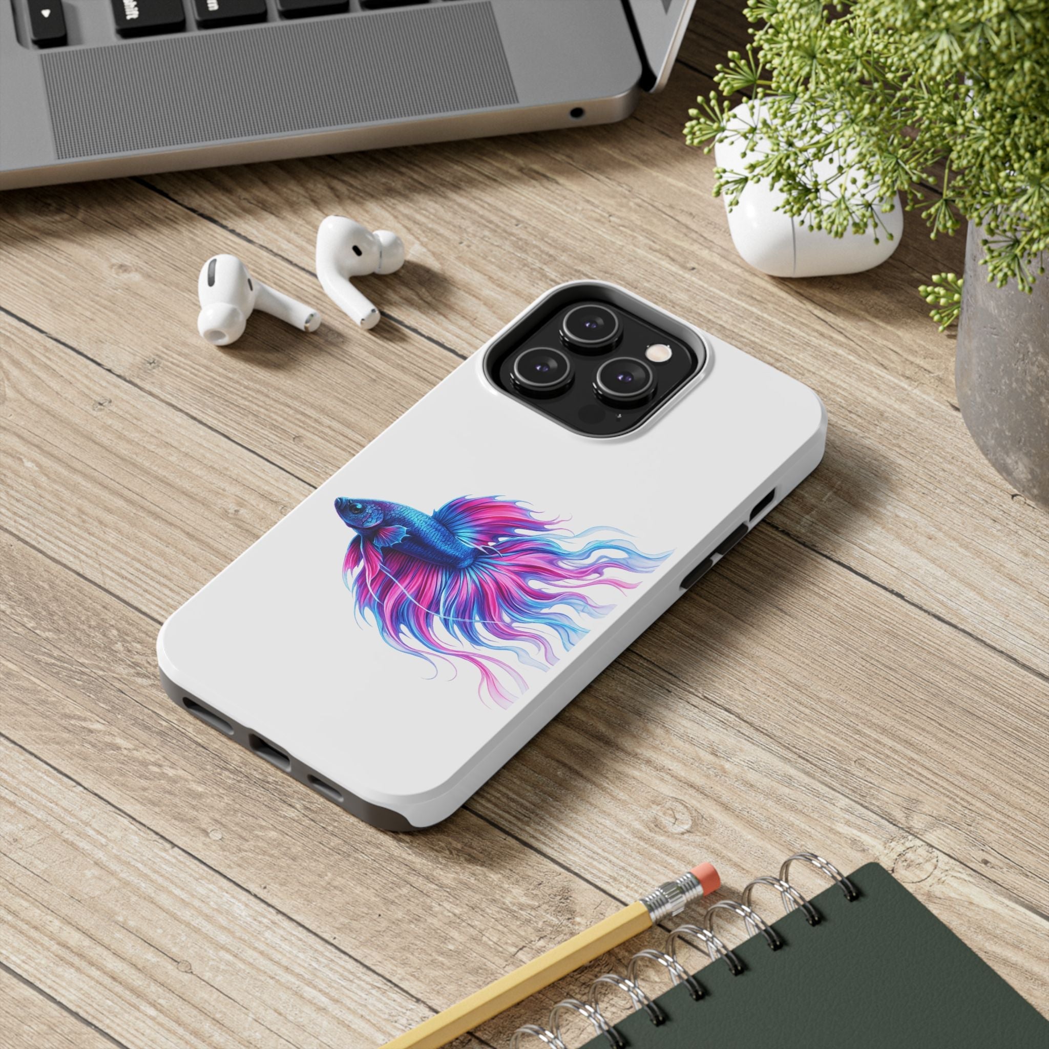 Electric Paint Betta Tough Phone Case