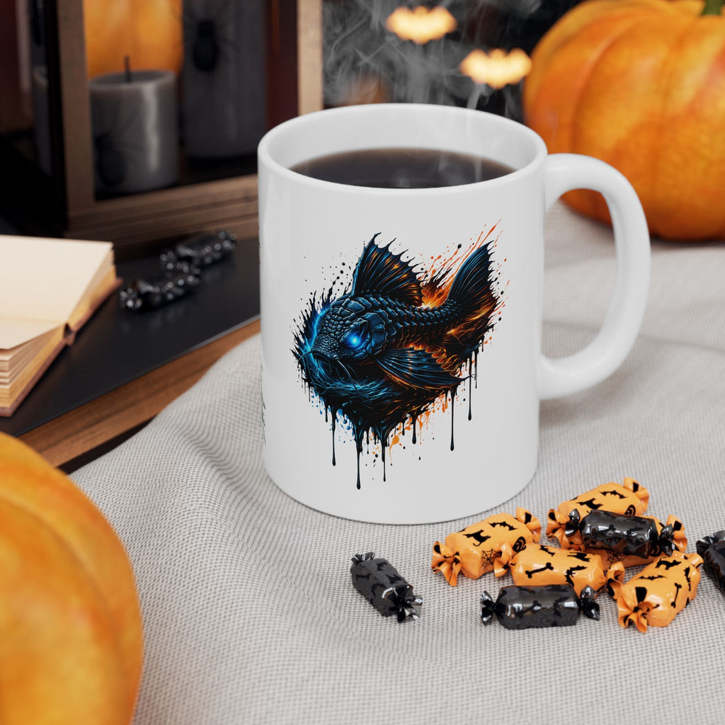 Armored Pleco – Premium "Deep Glow" Ceramic Mug Coffee Cup (11oz/15oz)