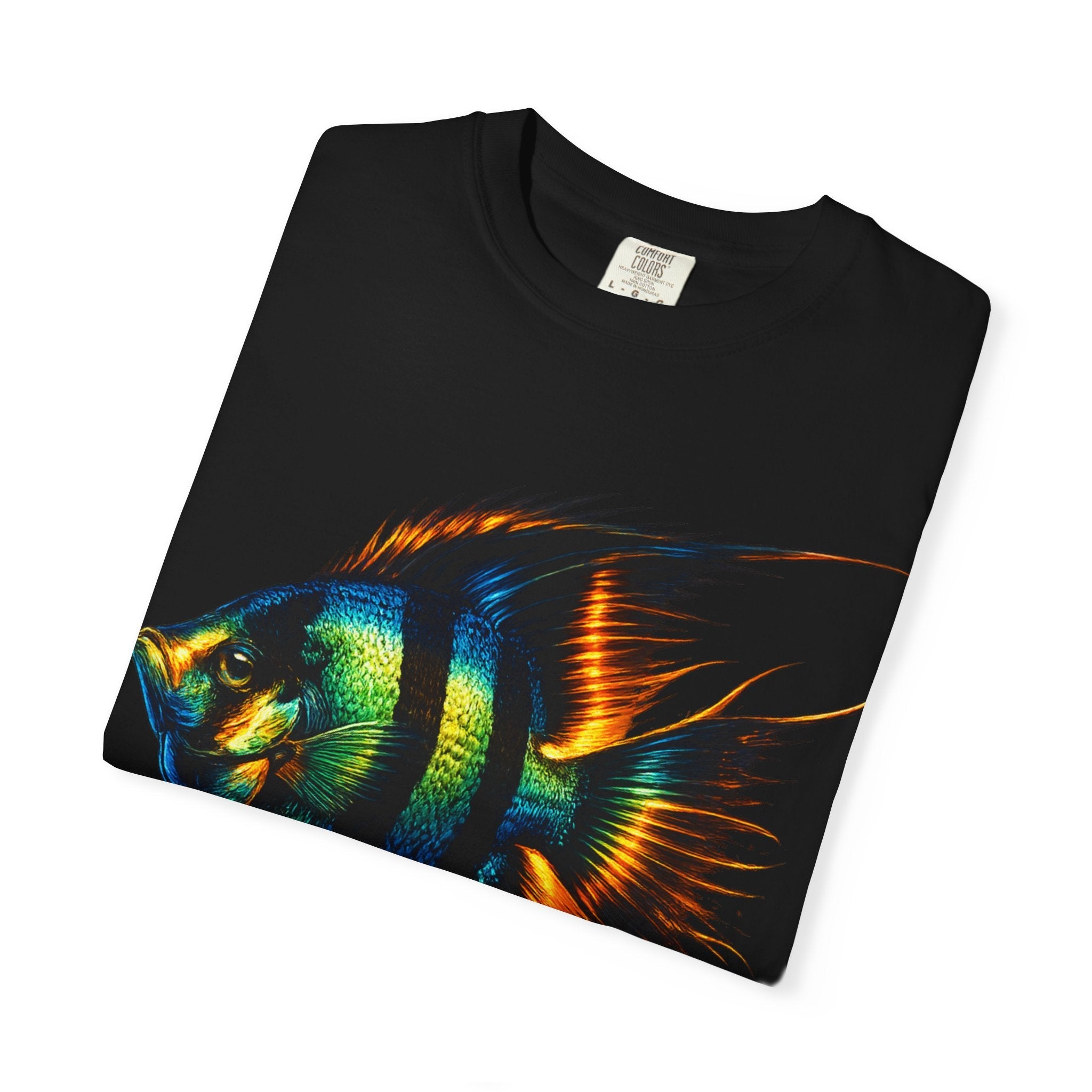 Angelfish Graphic T-Shirt — Vibrant Tropical Fish Illustration
