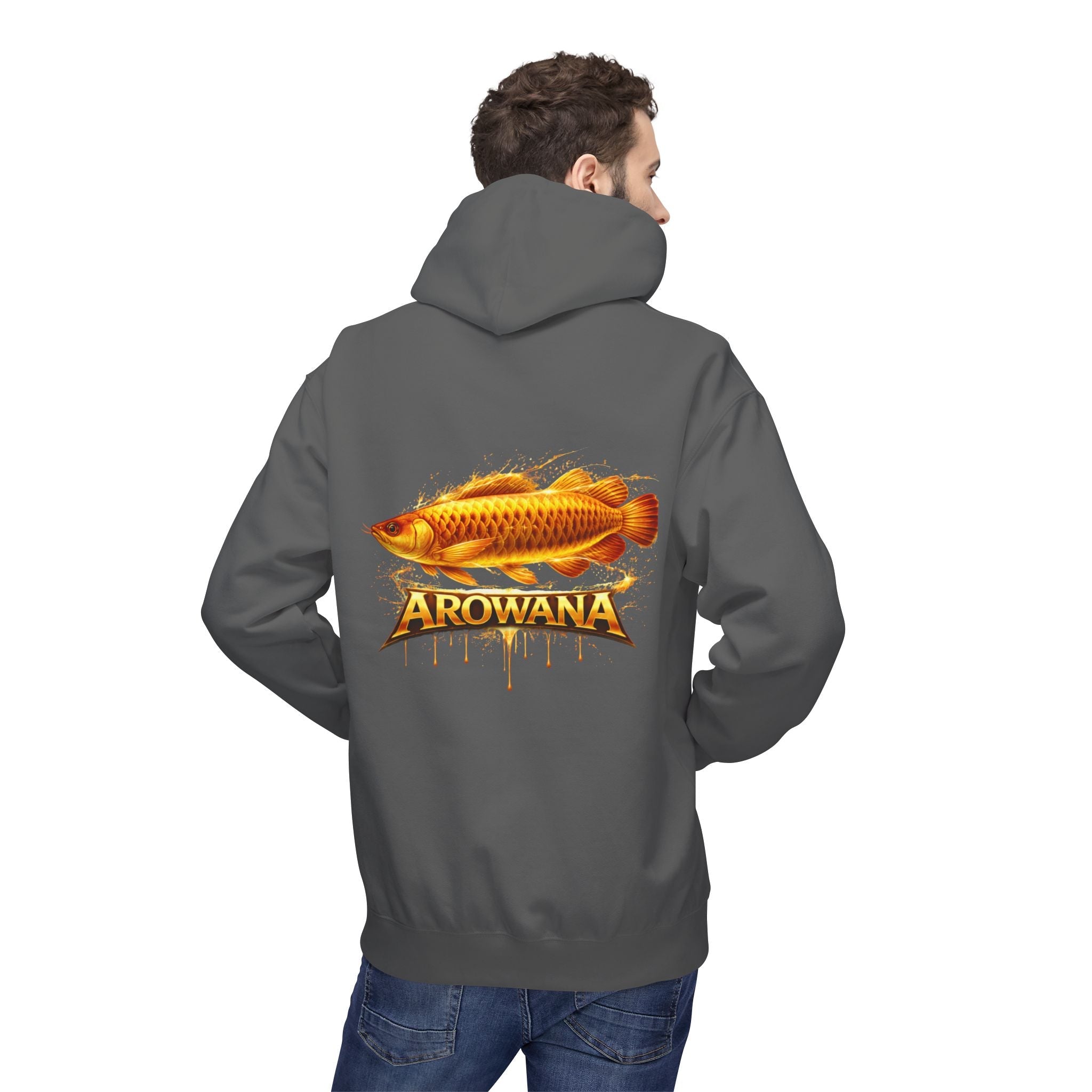 Arowana Fish Graphic Hoodie – Golden Arowana Design