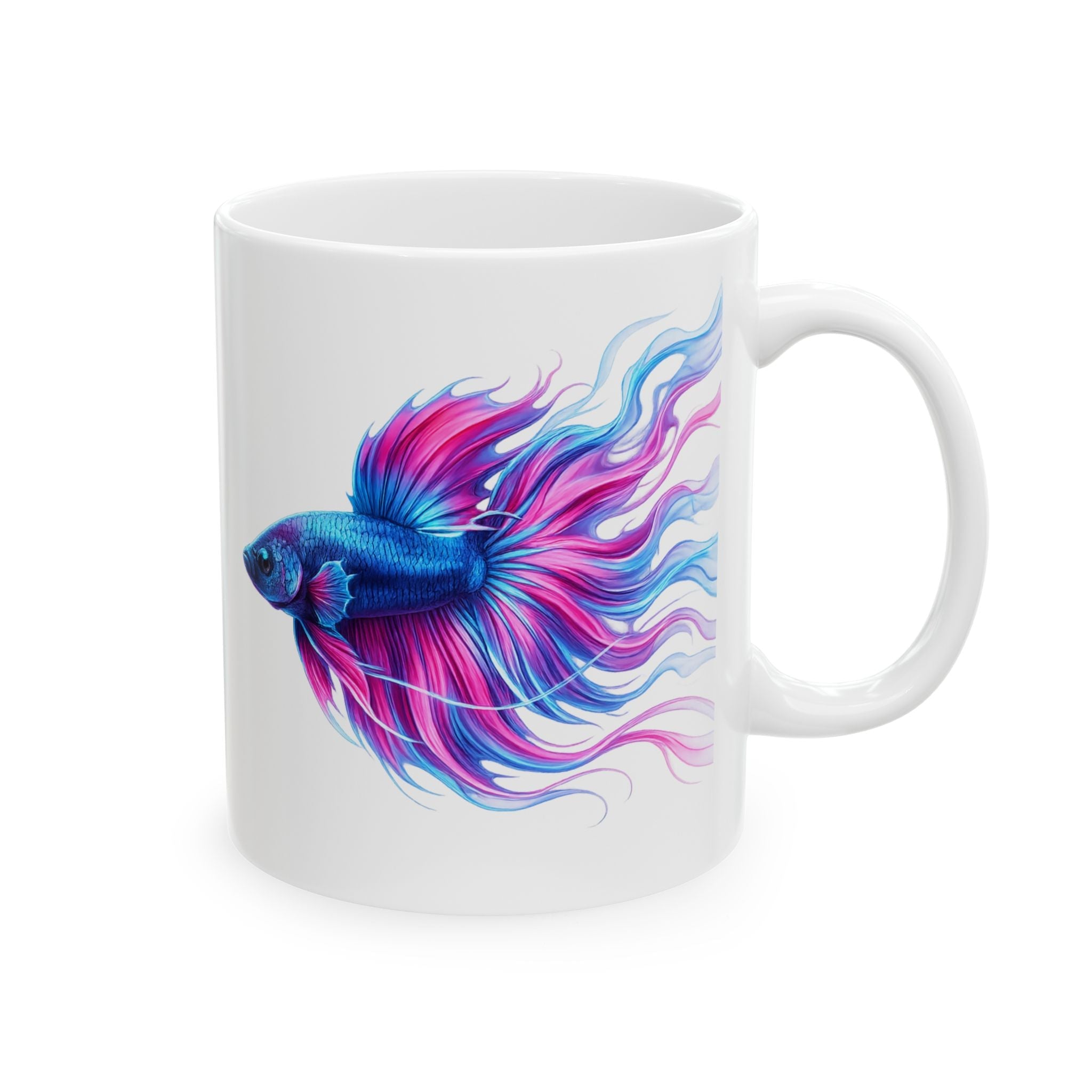 Electric Paint Betta Ceramic Mug