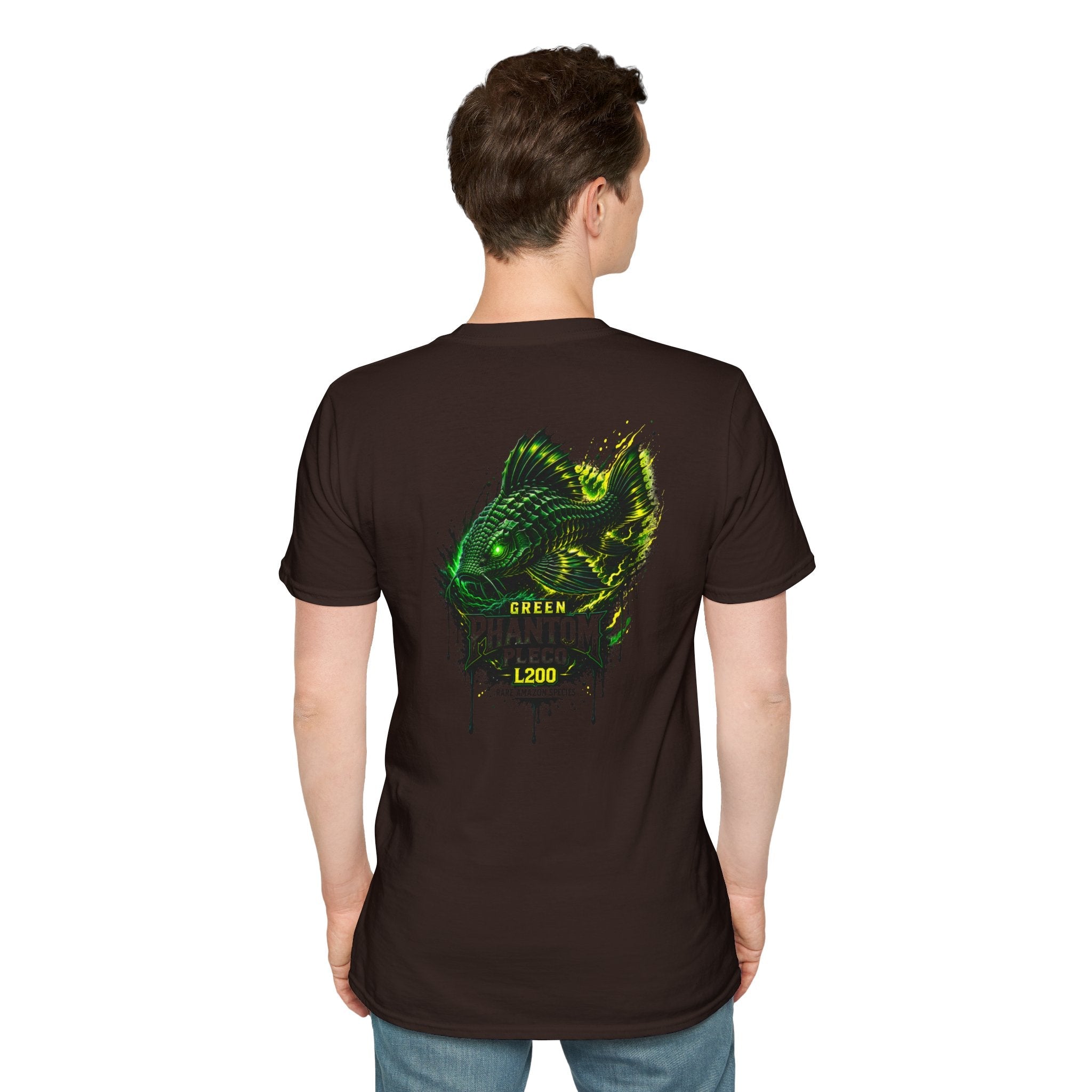 Green Phantom Pleco Tee — Graphic Fish Aquarium Shirt
