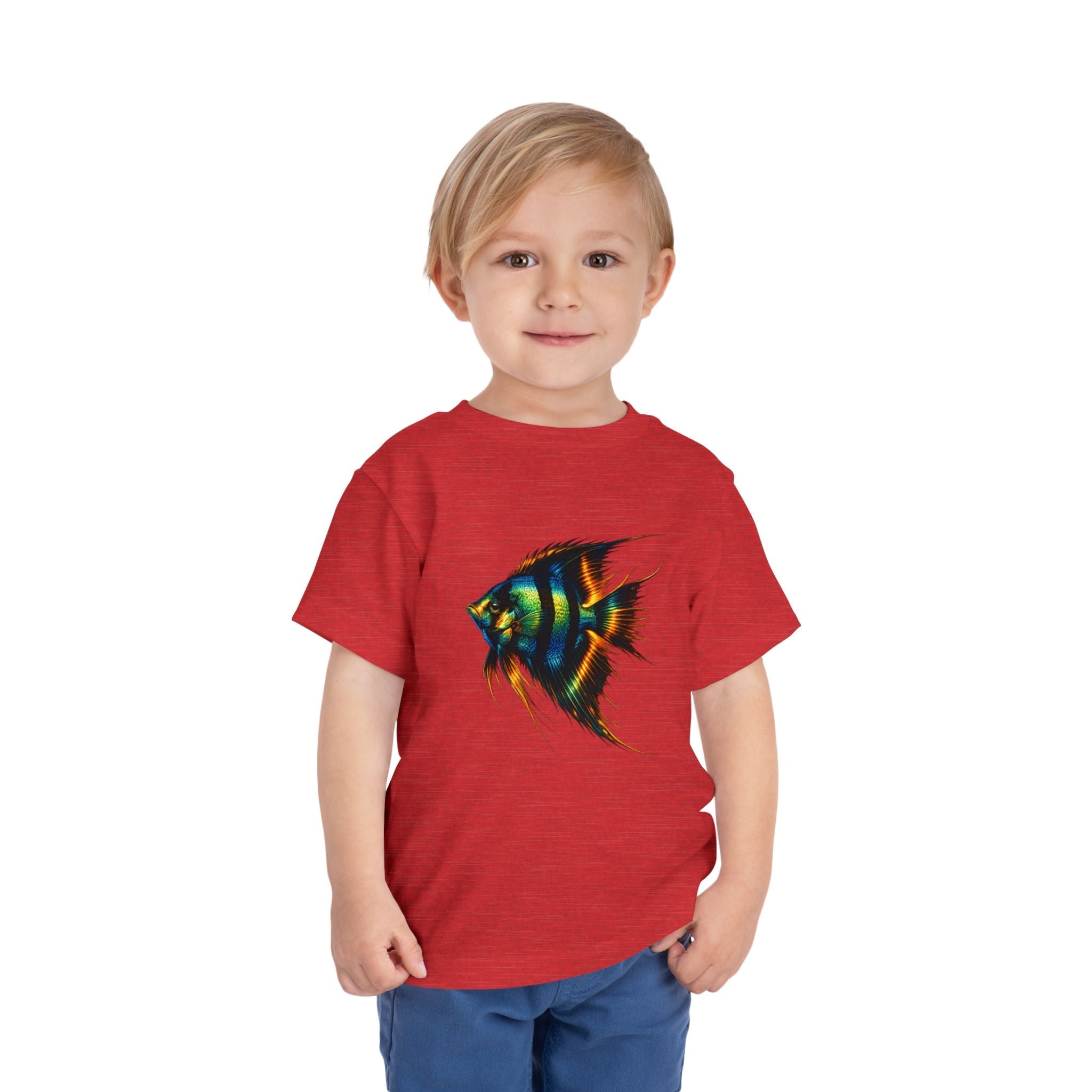 Toddler Tee - Colorful Aquarium Angelfish Graphic Shirt