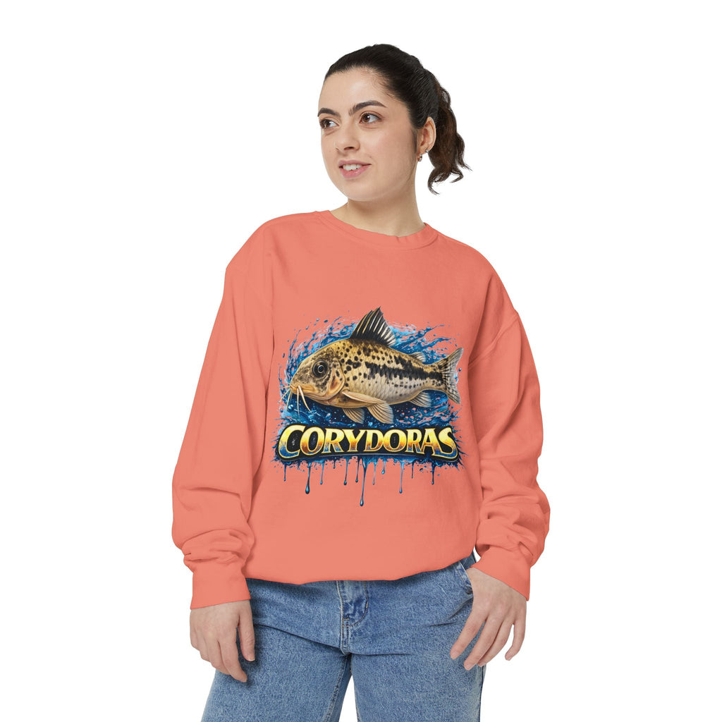 Corydoras Fish Sweatshirt — Aquatic Aquarium Catfish Graphic Crewneck