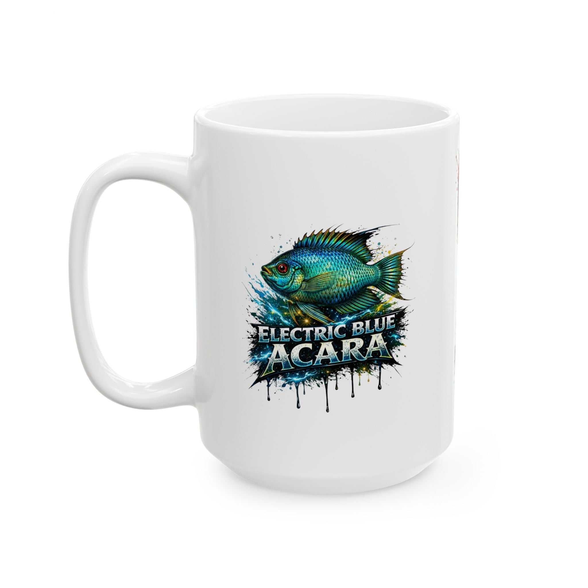 Electric Blue Acara – Premium Ceramic Mug (11oz, 15oz)