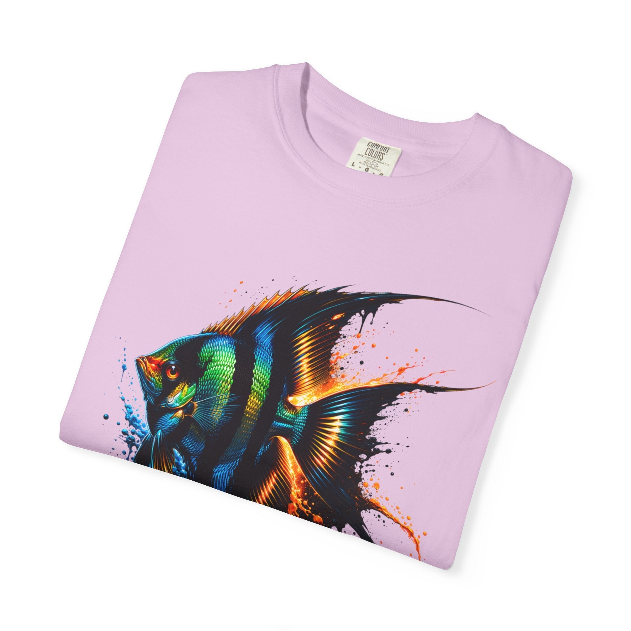 Vibrant Drip Angelfish Graphic Tee
