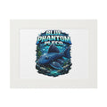 Blue Phantom Pleco Fine Art Print (Passepartout Frame)
