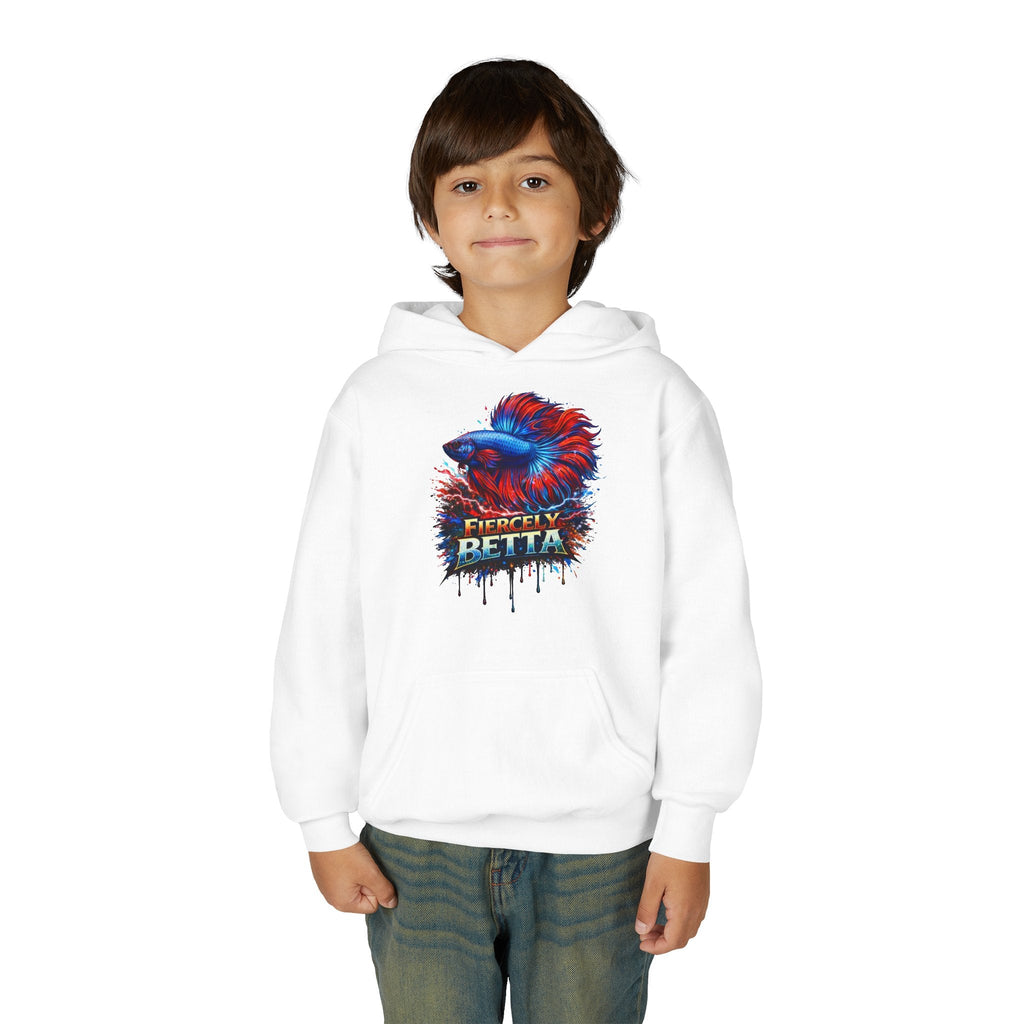 Fiercely Betta – Kids "Neon Flare" Fleece Hoodie