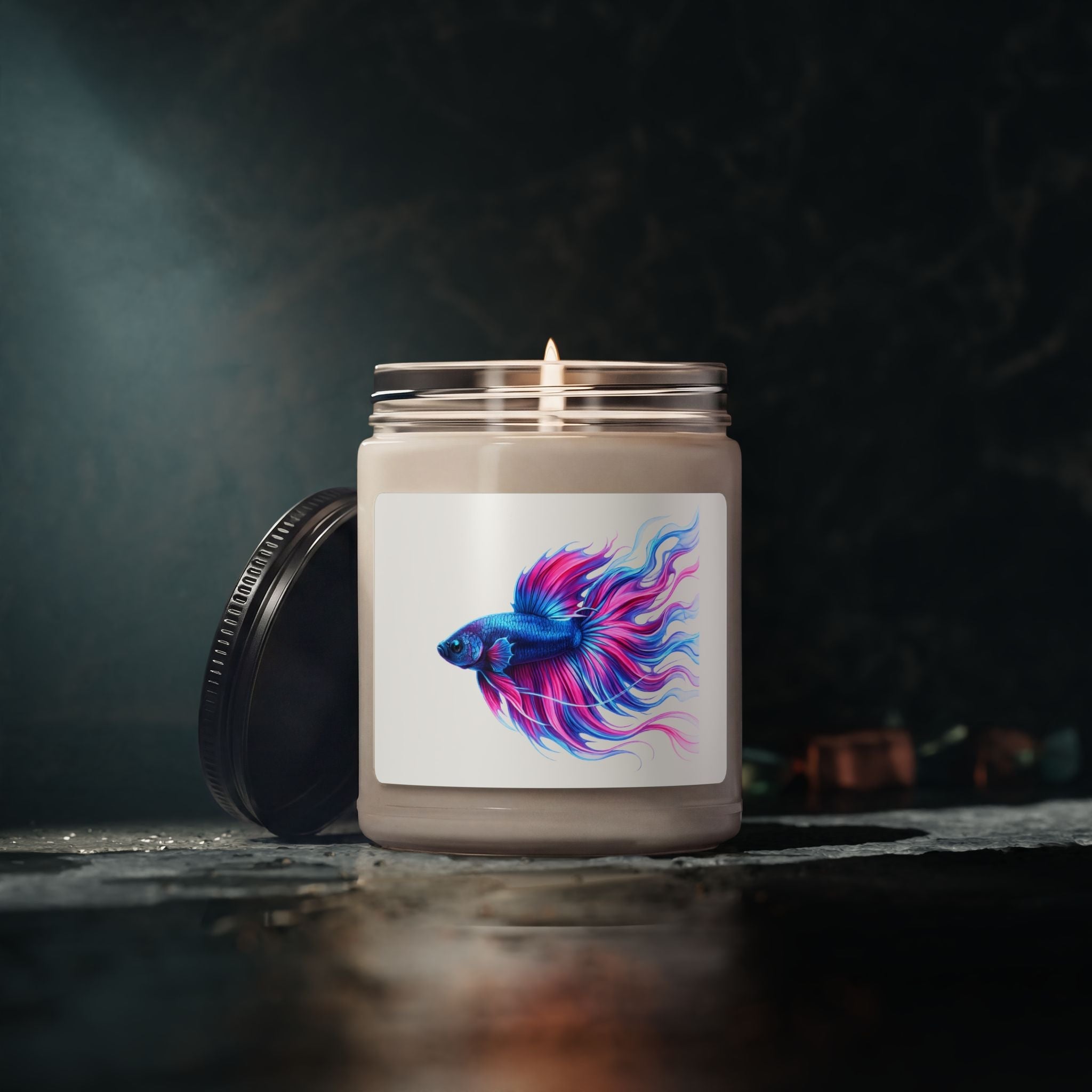 Electric Paint Betta Soy Candle
