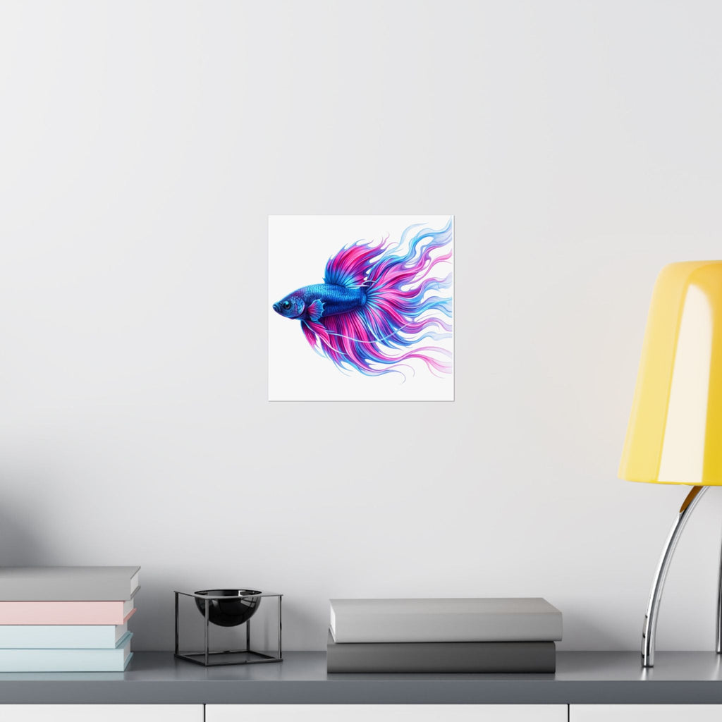 Electric Paint Betta Art Poster