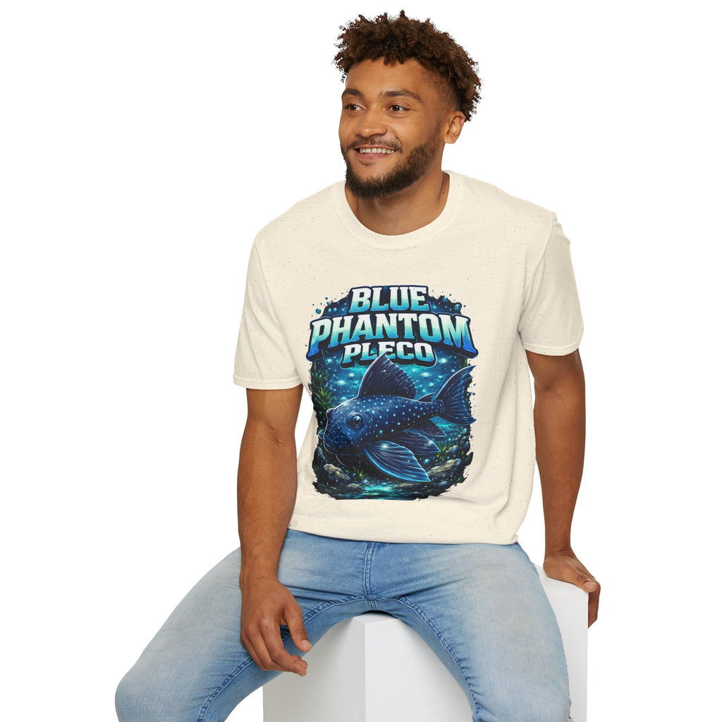 Blue Phantom Pleco T-Shirt — Graphic Aquarium Fish Tee