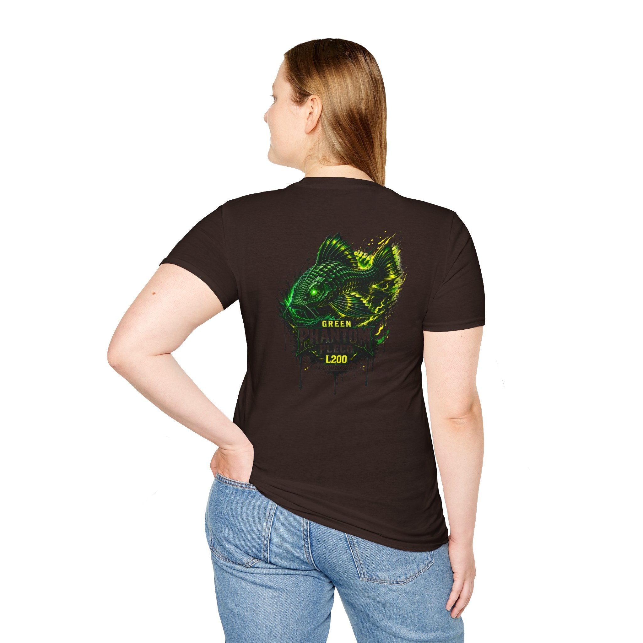 Green Phantom Pleco Tee — Graphic Fish Aquarium Shirt