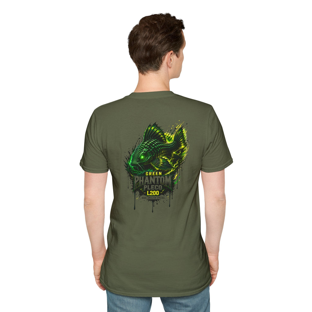 Green Phantom Pleco Tee — Graphic Fish Aquarium Shirt