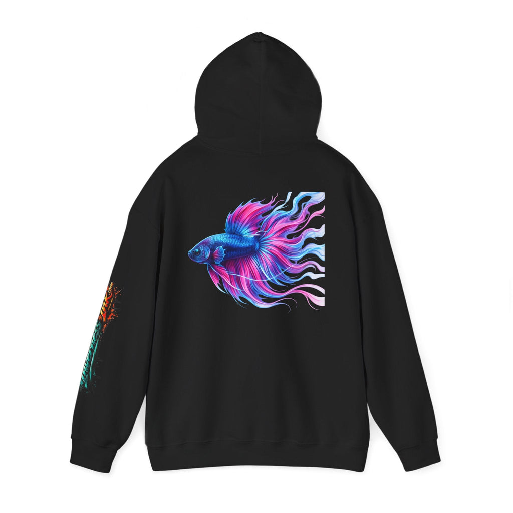 Electric Paint Betta — Artisan Series Hoodie — Inverness Ink Graphic Pullover