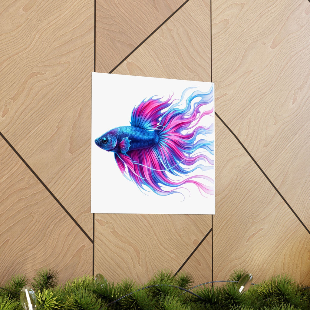 Electric Paint Betta Art Poster
