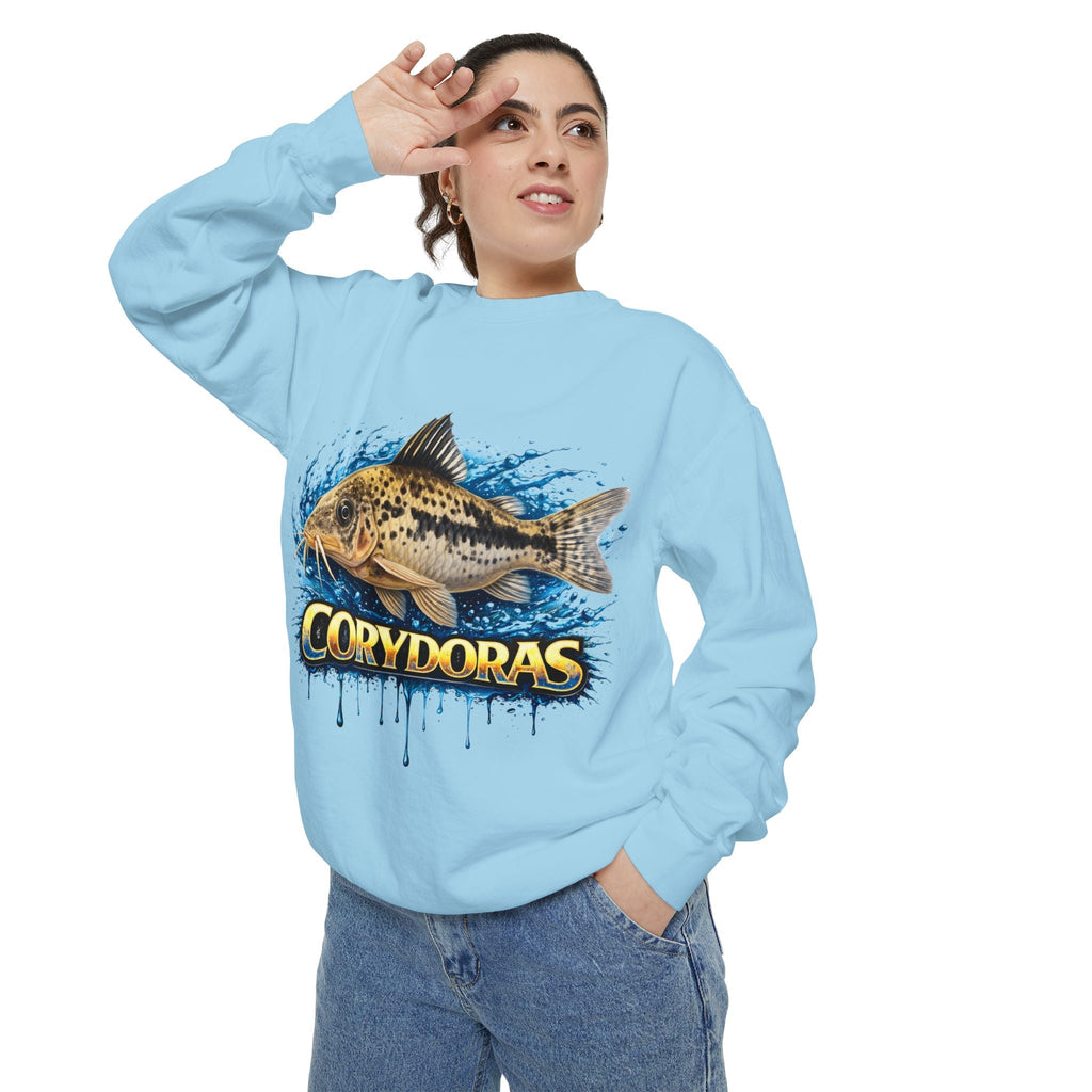 Corydoras Fish Sweatshirt — Aquatic Aquarium Catfish Graphic Crewneck