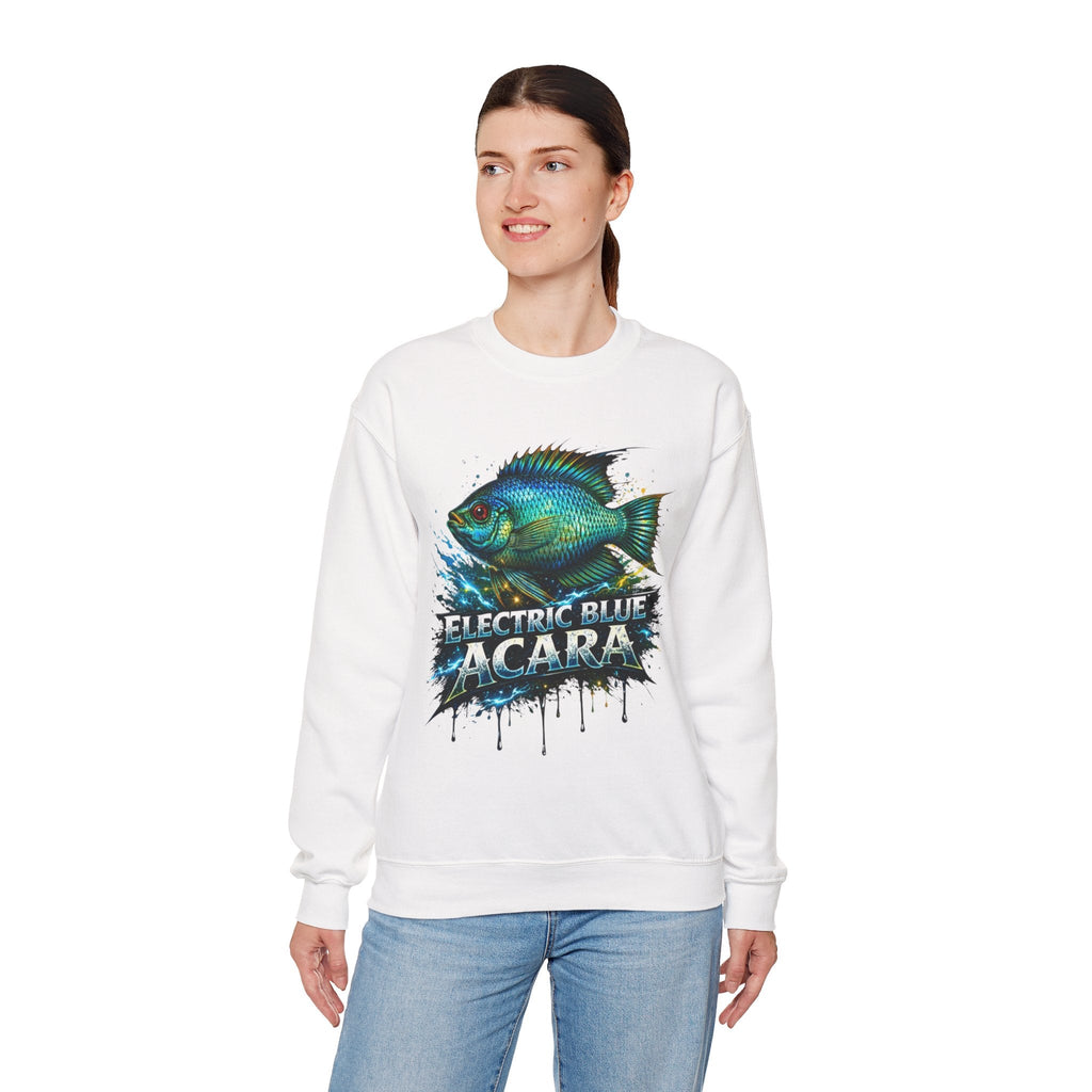 Electric Blue Acara – Heavy Blend™ Crewneck Sweatshirt