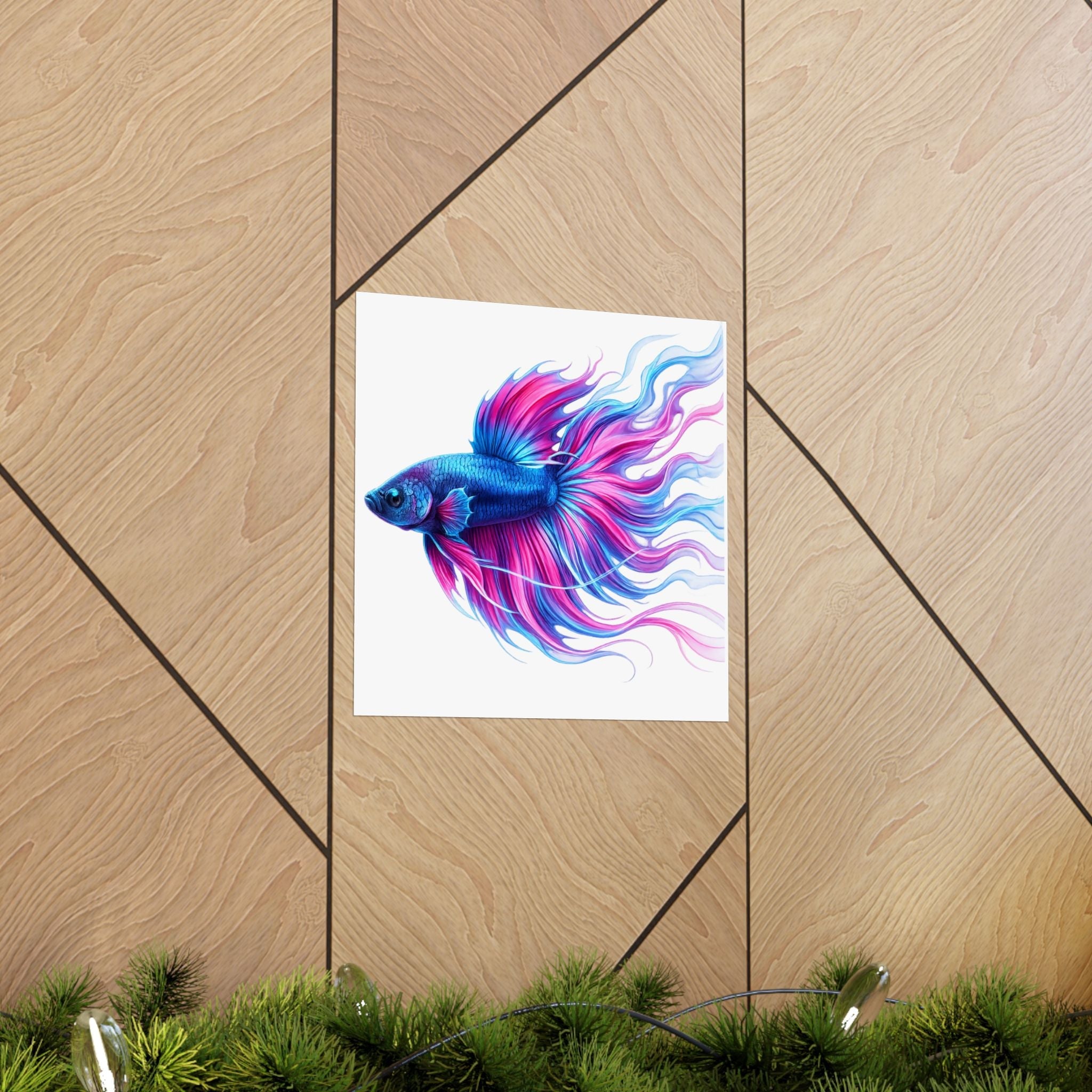 Electric Paint Betta Art Poster