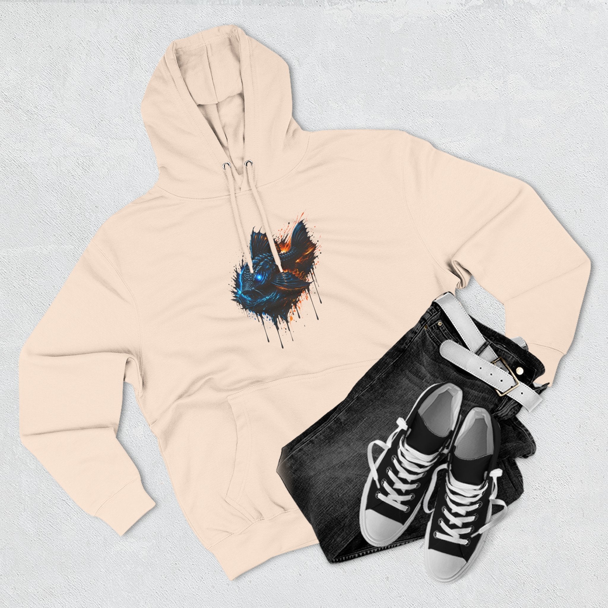 Armored Pleco L-185 – Premium Fleece Hooded Sweatshirt