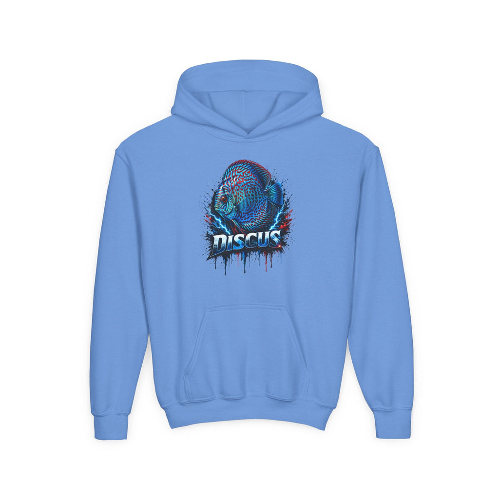 Youth Hoodie — Colorful Discus Fish Graphic Pullover