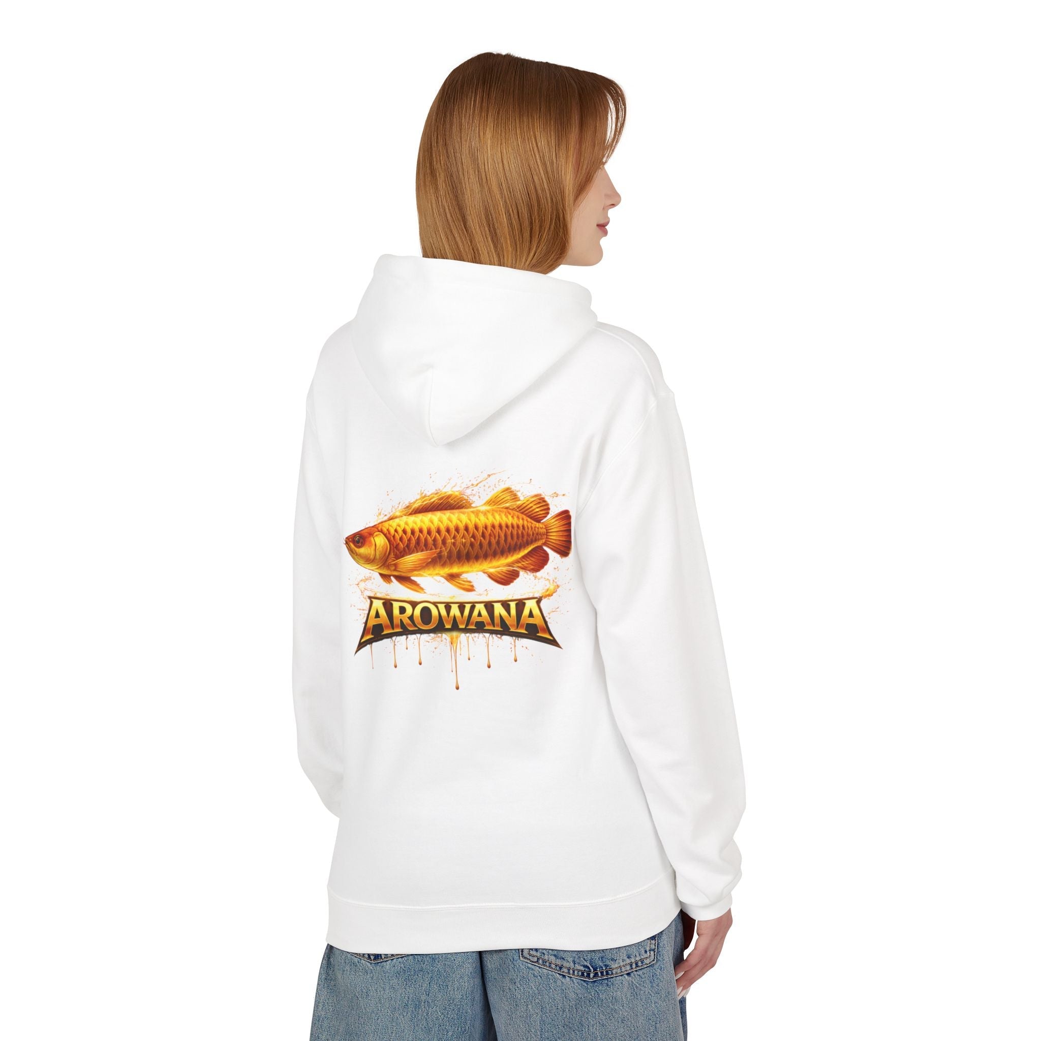 Arowana Fish Graphic Hoodie – Golden Arowana Design