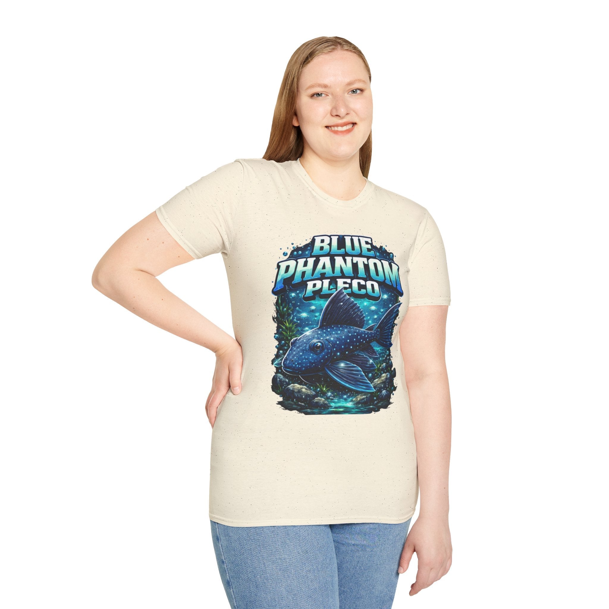Blue Phantom Pleco T-Shirt — Graphic Aquarium Fish Tee