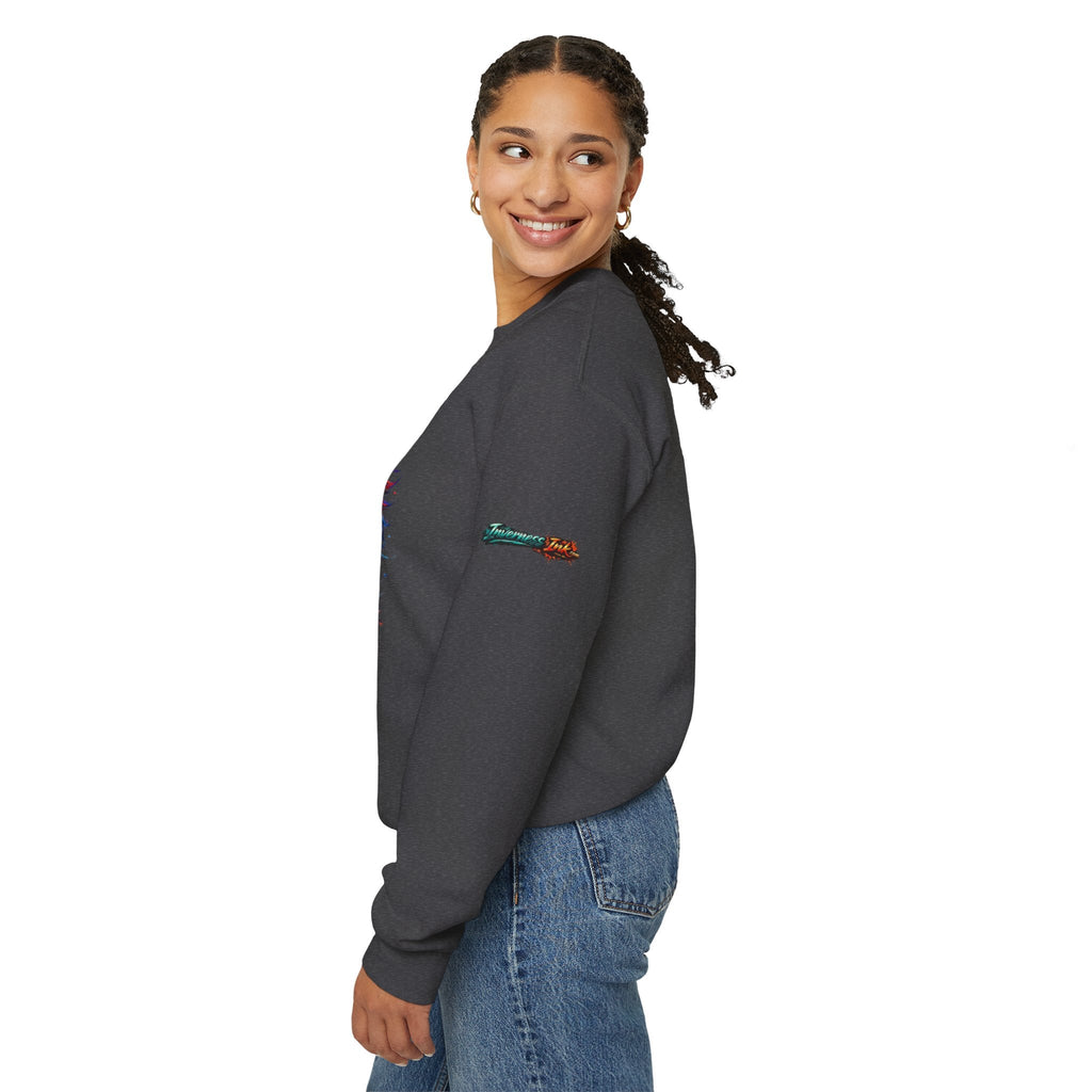 Betta Fish Crewneck Sweatshirt — "Fiercely Betta" Colorful Aquarium Graphic