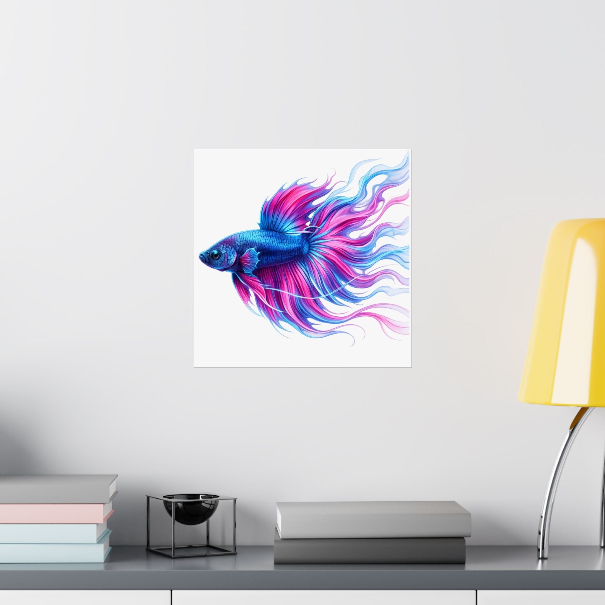 Electric Paint Betta Art Poster