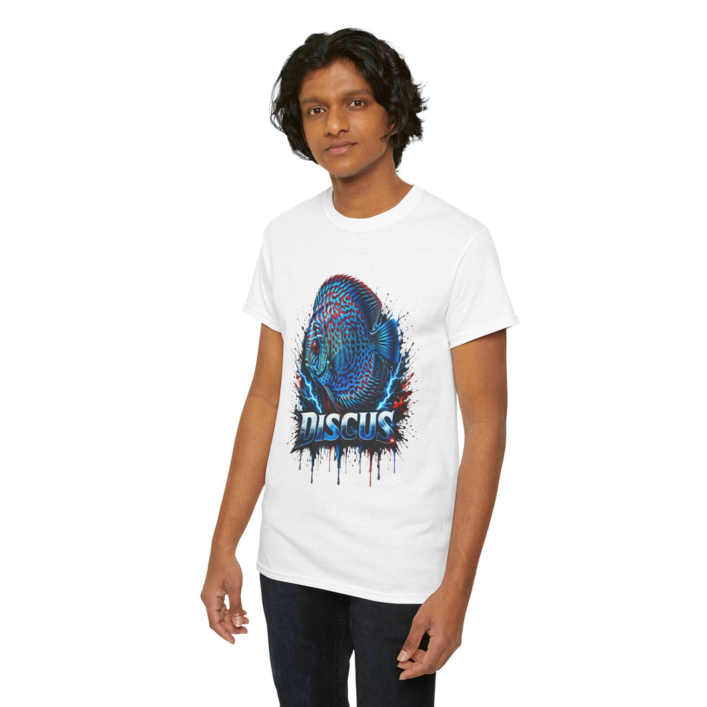Discus Fish Graphic Tee - Vibrant Aquarium Fish Shirt