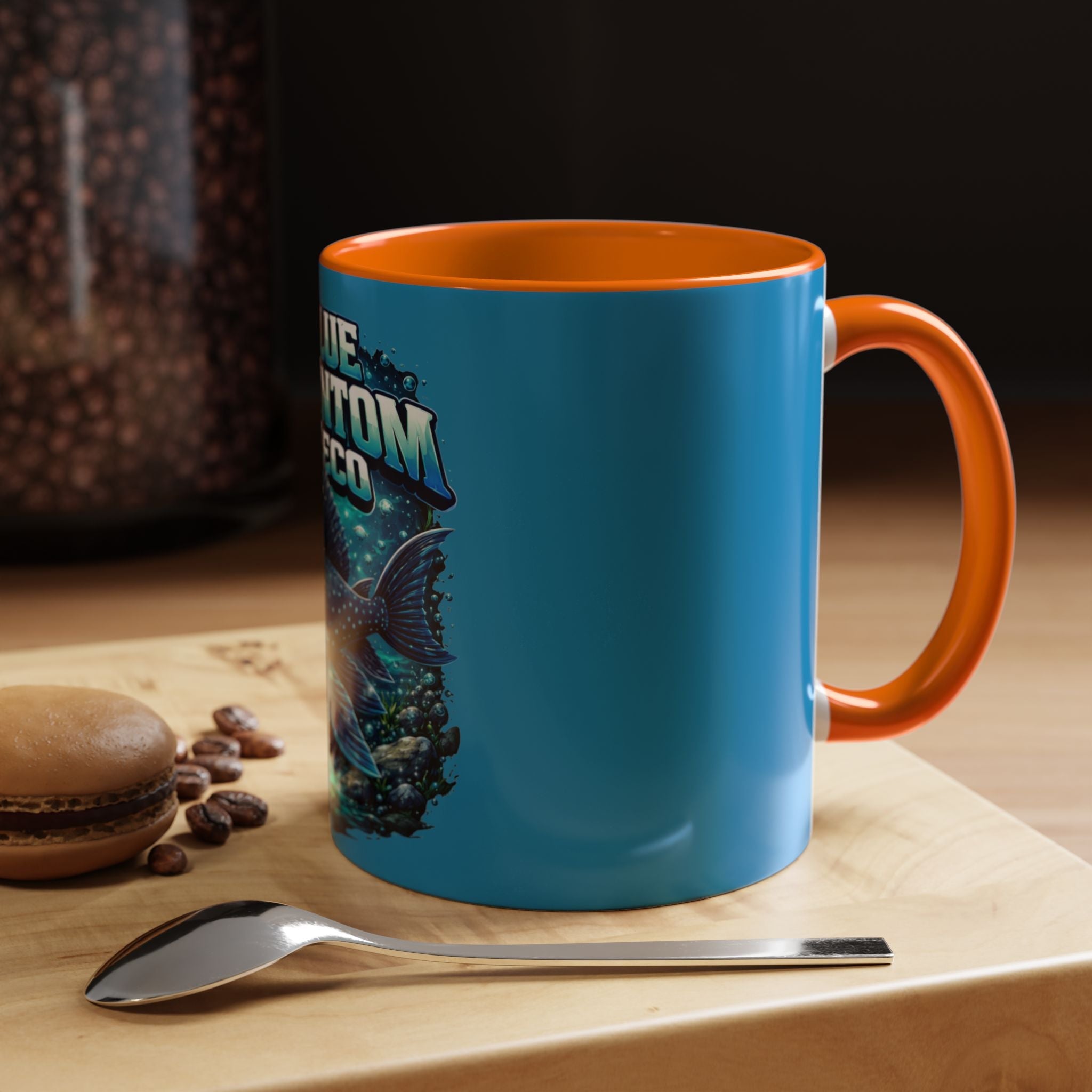Blue Phantom Pleco Accent Coffee Mug – Aquarium Fish Lover Gift (11/15oz)