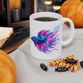 Electric Paint Betta Ceramic Mug
